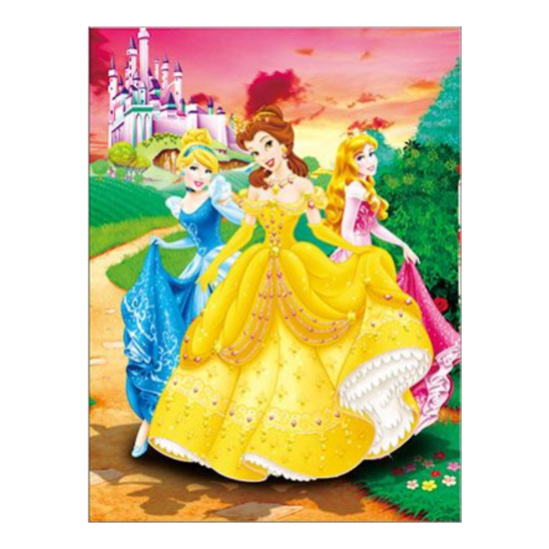 Cuadro Lenticular 3D Princesas Cuentos de Hadas