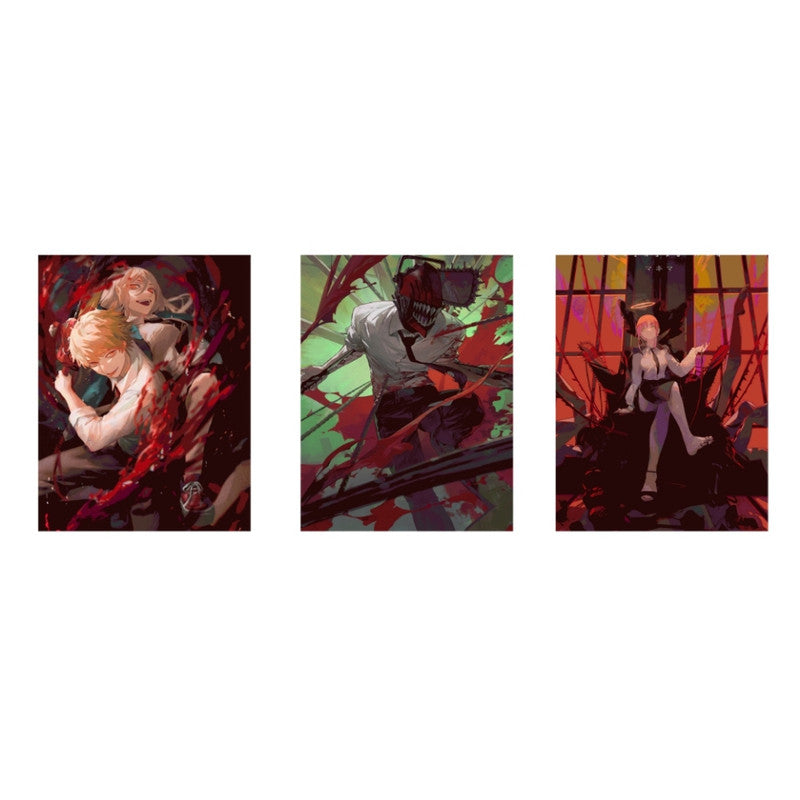 Cuadro Decorativo Lenticular Chainsaw Man Denji Makima