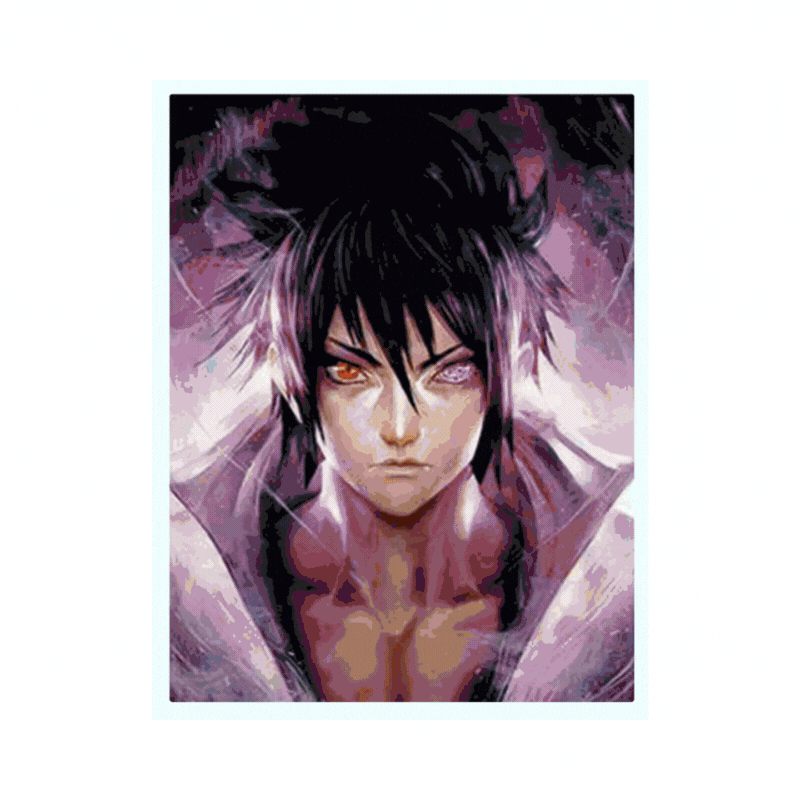 Cuadro Lenticular 3D Naruto Sasuke Kakashi Protagonistas