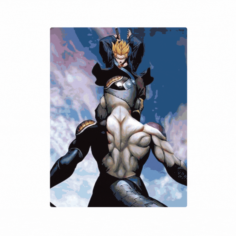 Cuadro Lenticular 3D Dragon Ball Z Trunks Freezer