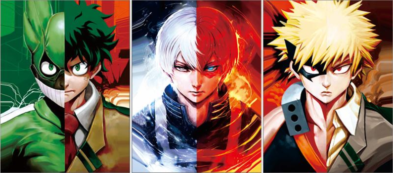 Cartel Decorativo Lenticular 3D Personajes principales | Boku no Hero