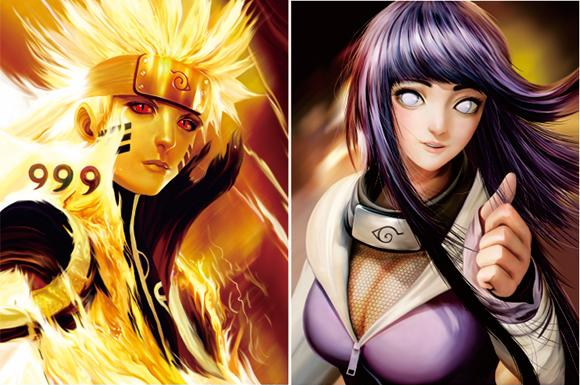 Cartel Decorativo Lenticular 3D Naruto Modo Sabio - Hinata | Naruto