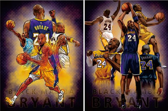 Cartel Decorativo Lenticular 3D Black Mamba - Kobi Bryant | NBA