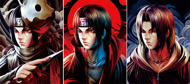 Cartel Decorativo Lenticular 3D Itachi Uchiha | Naruto