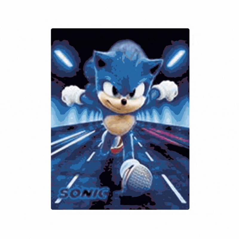 Cuadro Lenticular 3D Sonic The Hedgehog