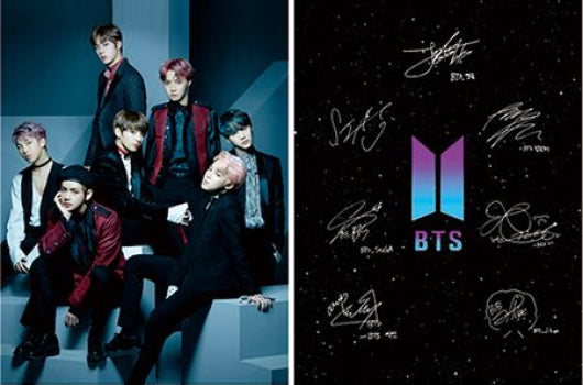 Cartel Decorativo Lenticular 3D BTS Integrantes y firmas | K-POP