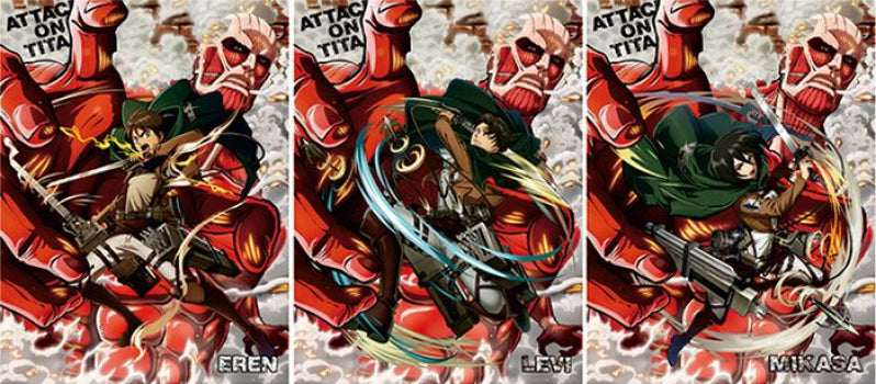 Cartel Decorativo Lenticular 3D Eren - Levi - Mikasa | Attack On Titan