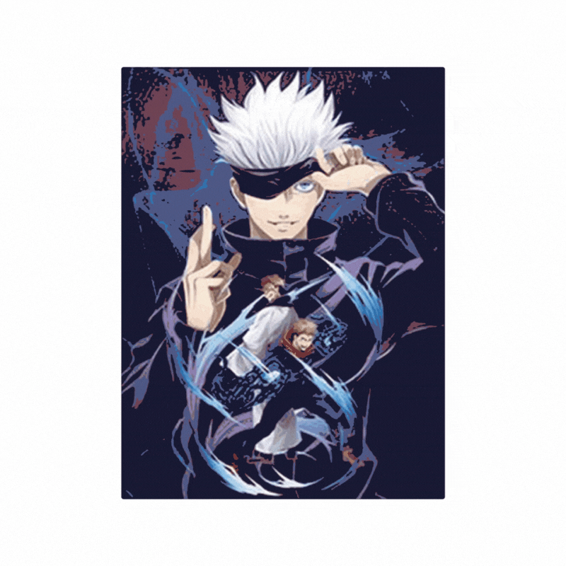 Cuadro Lenticular 3D Jujutsu Kaisen Satoru Yuji Megumi