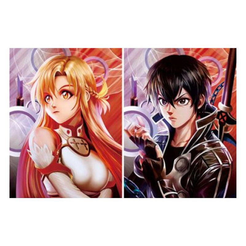 Cuadro Lenticular 3D Asuna, Kirito Sword Art Online