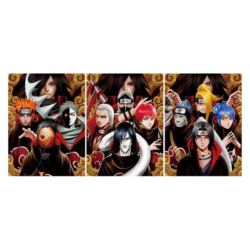 Cuadro Lenticular 3D Miembros De Akatsuki Naruto