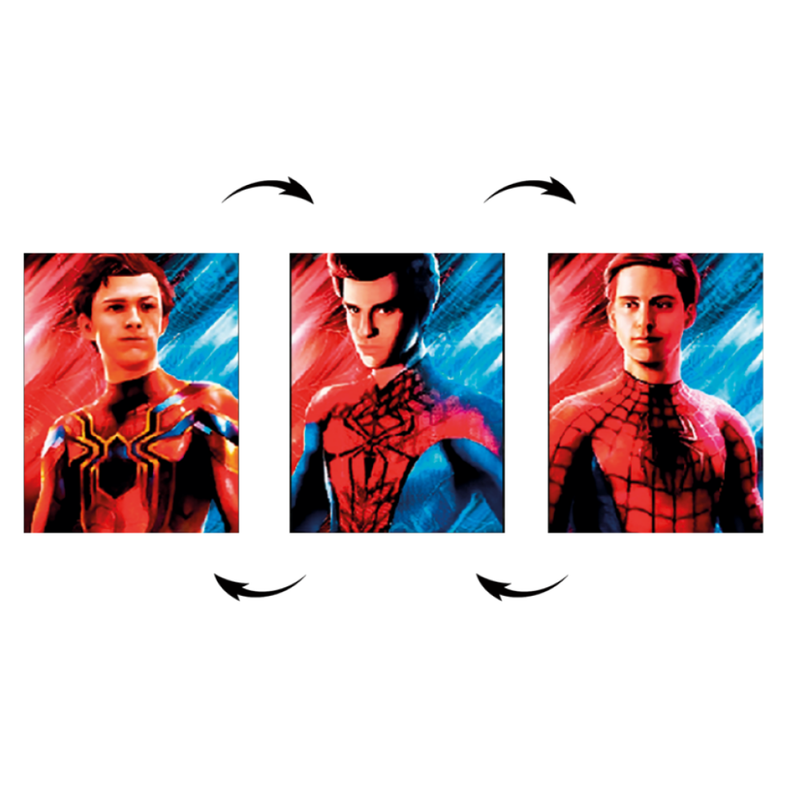 Cuadro Lenticular 3D Toby Maguire Andrew Gardfield Tom