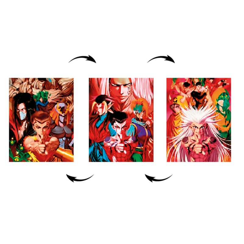 Cuadro Lenticular 3D Yu Yu Hakusho 3 En 1