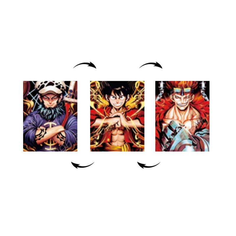 One Piece Trafalgar Law Monkey D Luffy Eustass Kid Cuadro 3D