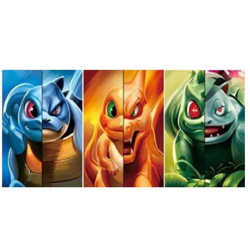 Cartel Decorativo Lenticular 3D Venusaur - Charizard - Blastoise | Pokemon
