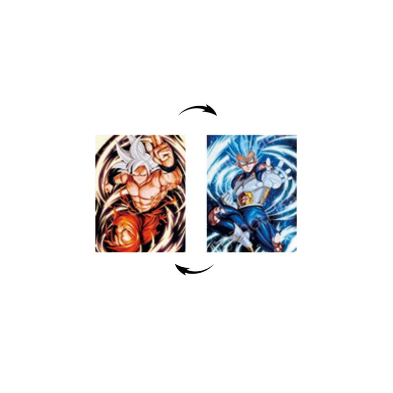 Cuadro Lenticular 3D Dragon Ball Super Goku Vegeta Ultra