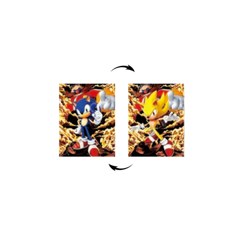 Sonic the Hedgehog Tails Cuadro Decorativo Lenticular 3D