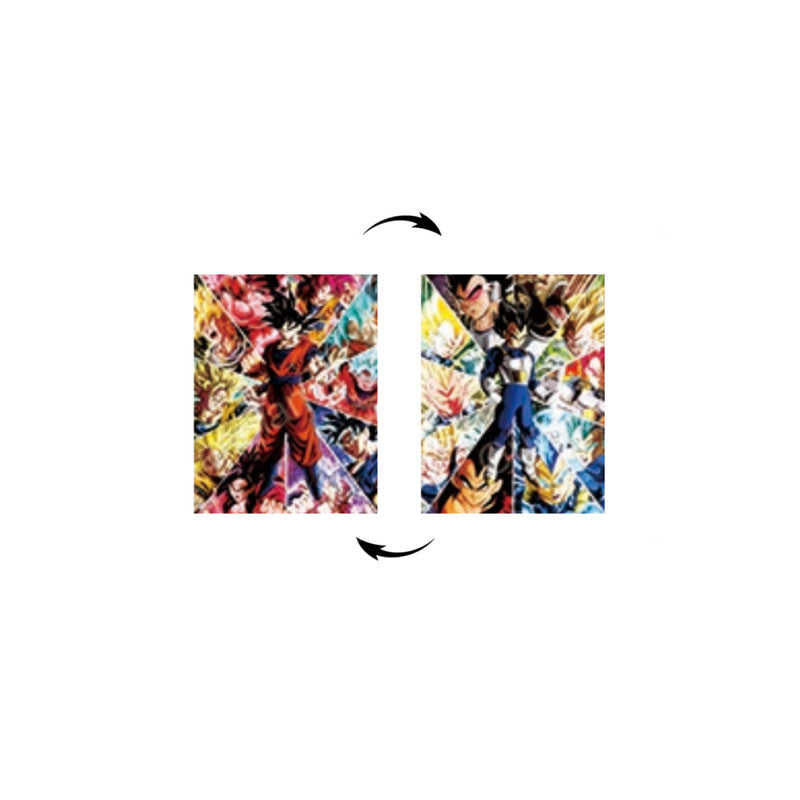 Cuadro 3D Dragon Ball Vegeta Goku Todos Los Tiempos