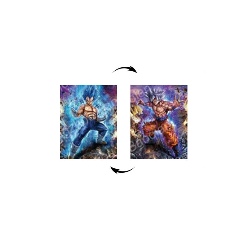 Cuadro Decorativo 3D Vegeta Goku SSJ Blue Ultra Instinto