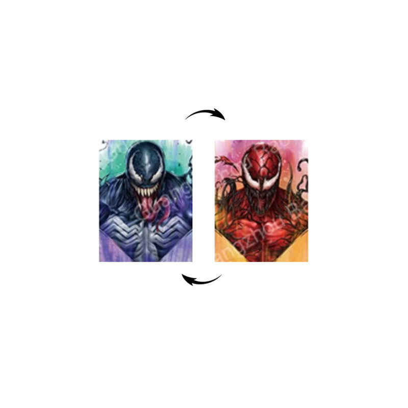 Venom Spiderman Spiderverse Cuadro Decorativo Lenticular 3D