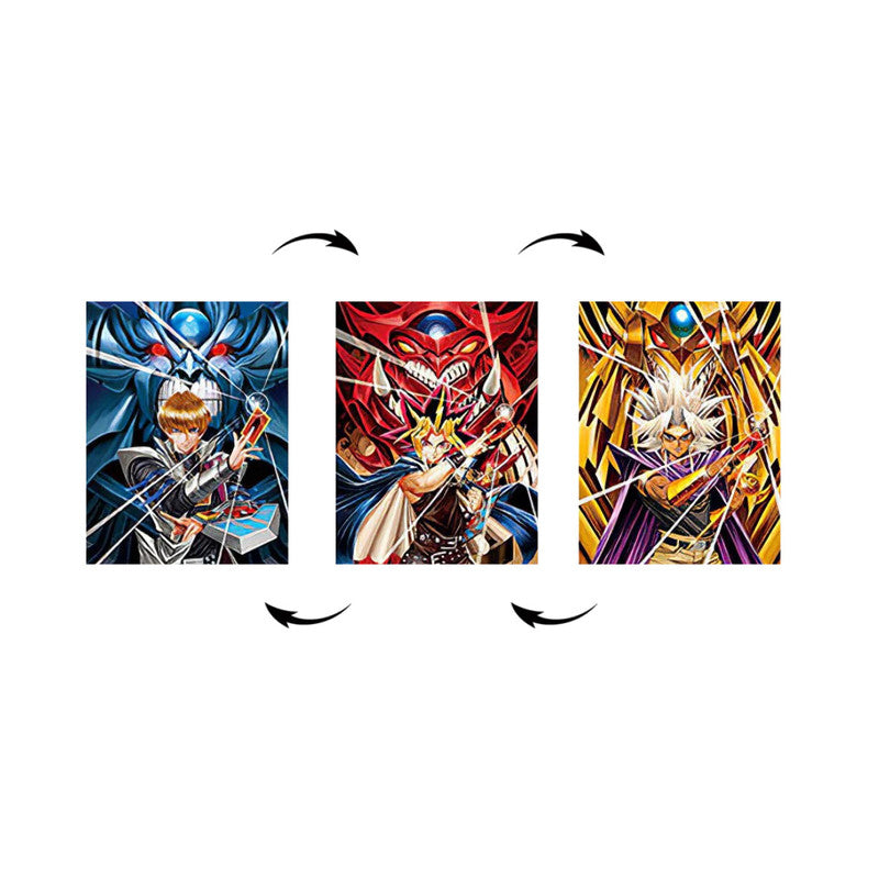 Seto Kaiba Yugi Muto Cuadro Decorativo Lenticular 3D