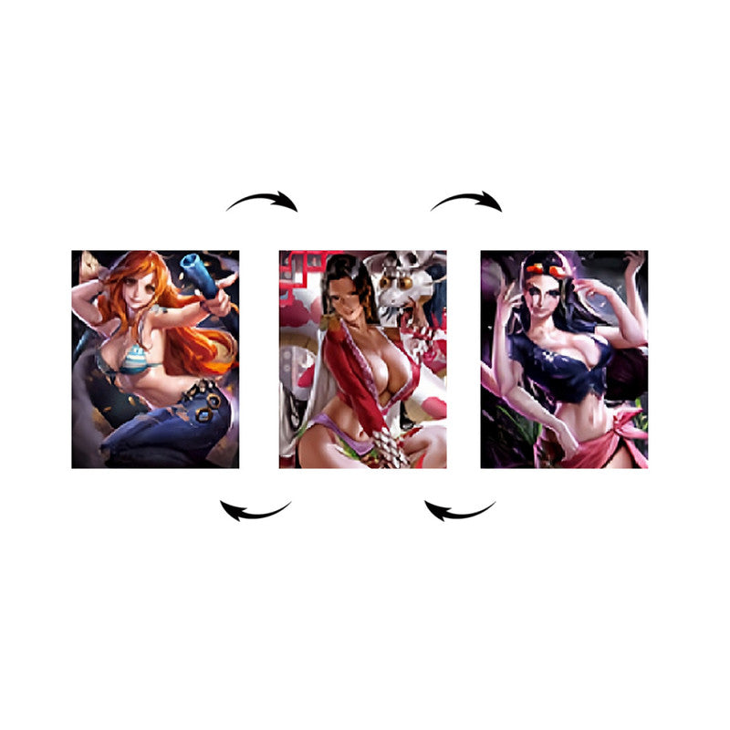 Cuadro Decorativo 3D Nami Boa Hancock Nico Robin 2