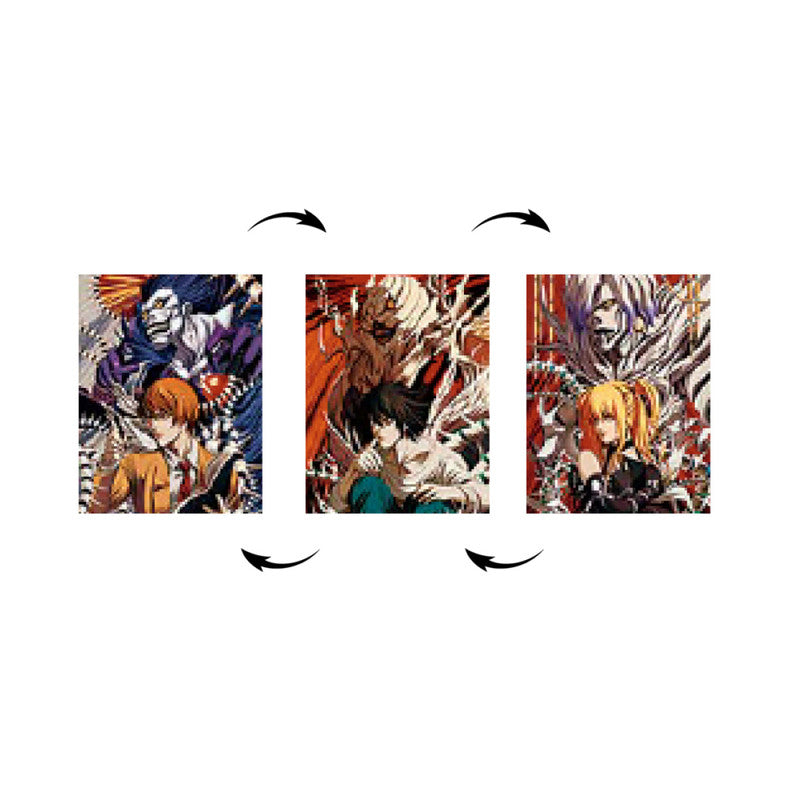 Death Note Light Yagami L Misa Aname Ryuk Cuadro 3D