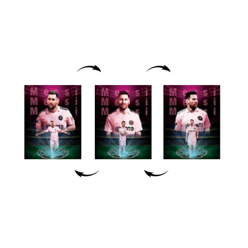 Lionel Messi Cuadro Decorativo Lenticular 3D