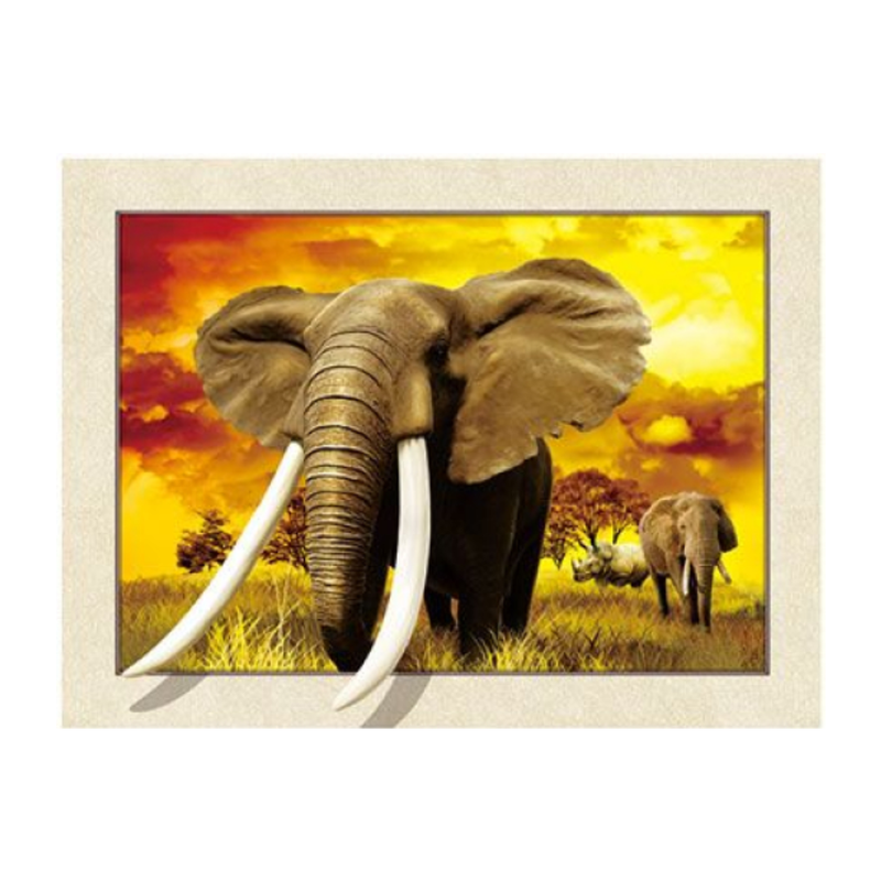 Cuadro Lenticular 3D Elefante