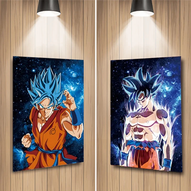 Cartel Decorativo Lenticular 3D Goku Dios Blue - Goku Ultra Instinto | Dragon Ball Super