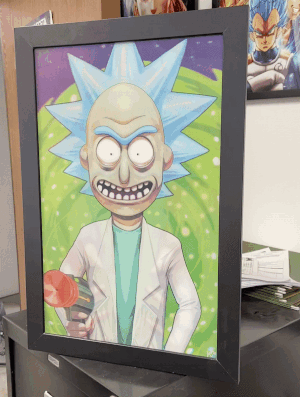Cartel Decorativo Lenticular 3D Rick - Pickle Rick | Rick And Morty