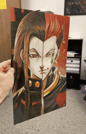 Cartel Decorativo Lenticular 3D Gon - Killua - Izoka | Hunter X Hunter