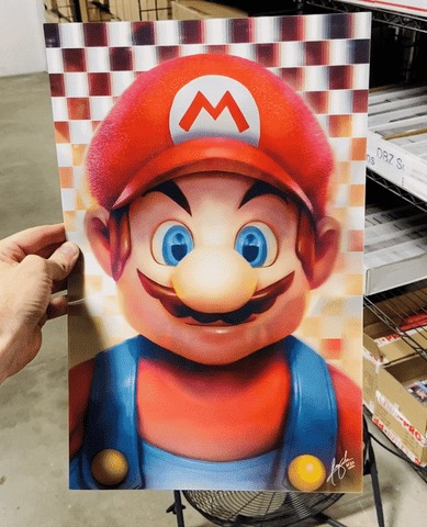 Cartel Decorativo Lenticular 3D Mario Bross - Bowser | Super Mario