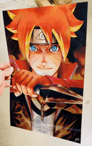 Cartel Decorativo Lenticular 3D Naruto - Boruto - Minato | Naruto