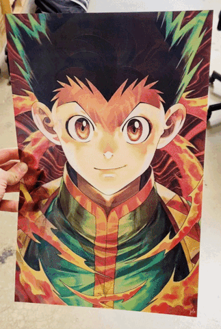 Cartel Decorativo Lenticular 3D Gon - Hizoka - Killua | Hunter X Hunter