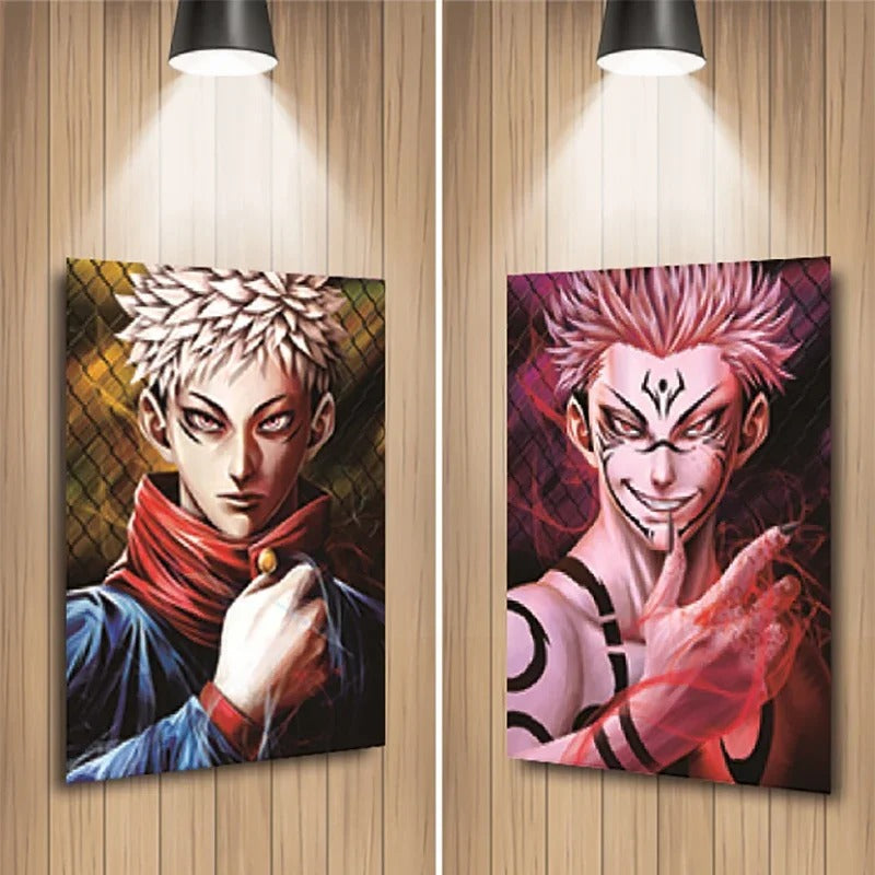 Cartel Decorativo Lenticular 3D Yuji Itadori - Ryomen Sukuna | Jujutsu Kaisen