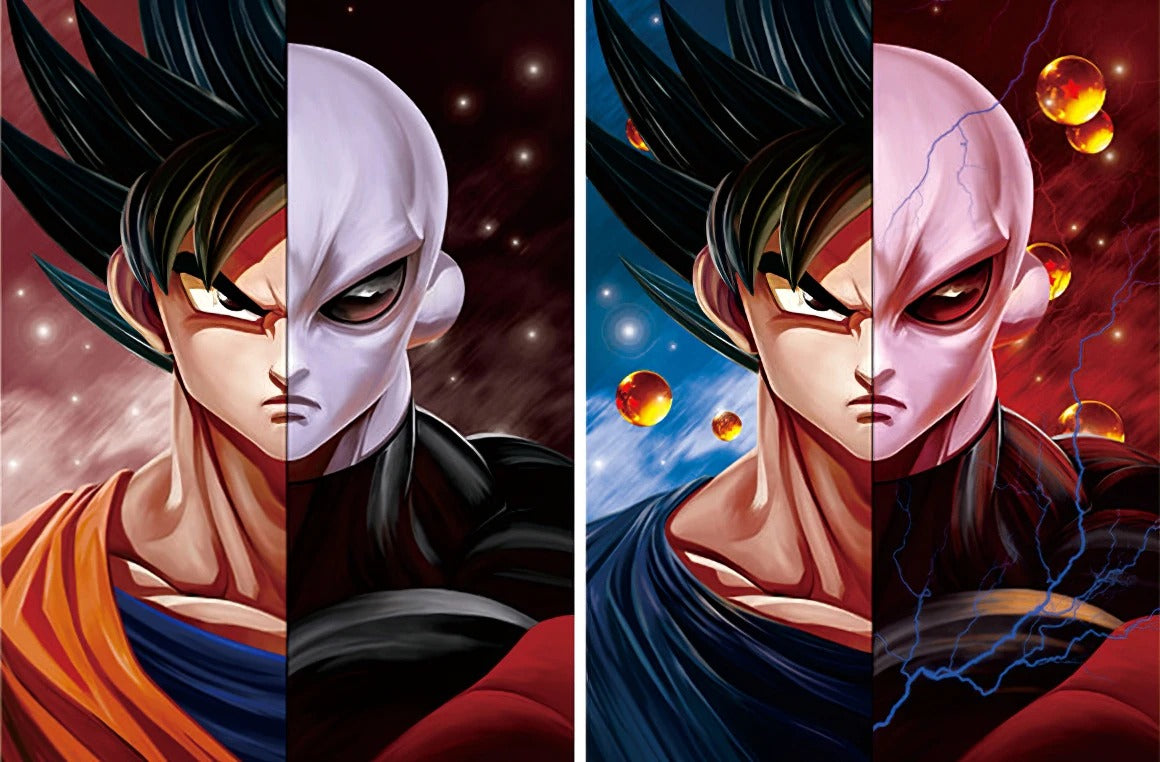 Cartel Decorativo Lenticular 3D Son Goku - Jiren | Dragon Ball