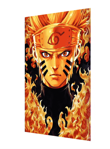 Cartel Decorativo Lenticular 3D Naturo - Kakashi Hatake - Sasuke Uchiha | Naruto