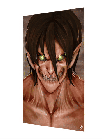 Cartel Decorativo Lenticular 3D Eren Yaeger | Attack of Titans