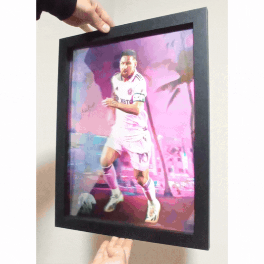 Cartel Decorativo Lenticular 3D Lionel Messi Inter Miamii