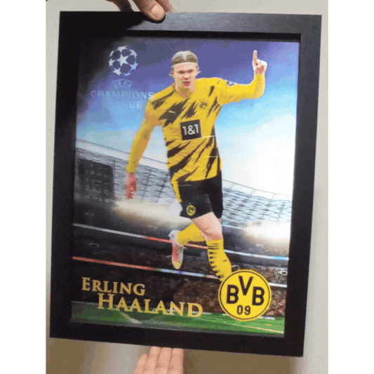 Cartel Decorativo Lenticular 3D Erling Haaland Manchester City BVB Dortmund