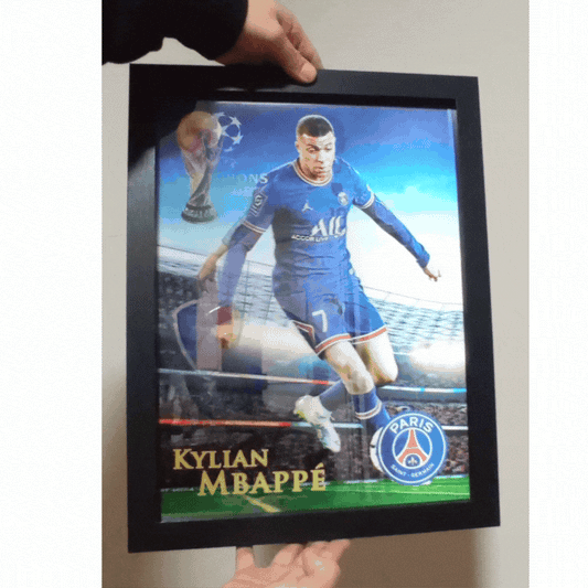 Cartel Decorativo Lenticular 3D Kyliam Mbappe Selección de Francia, PSG