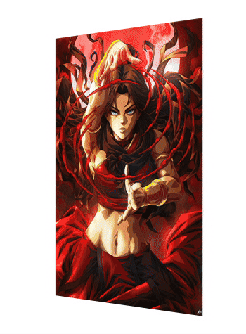Cartel Decorativo Lenticular 3D Katara Maestra Agua Sangre | Avatar