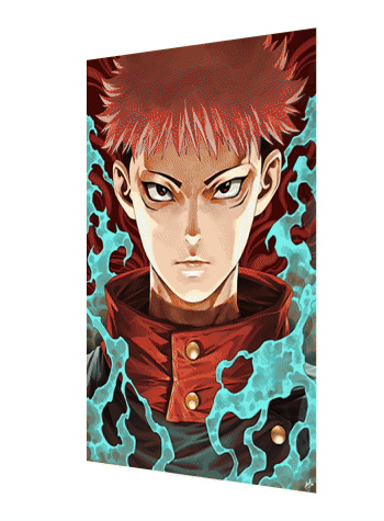 Cartel Decorativo Lenticular 3D Nobara - Megumi - Yuji | Jujutso Kaisen