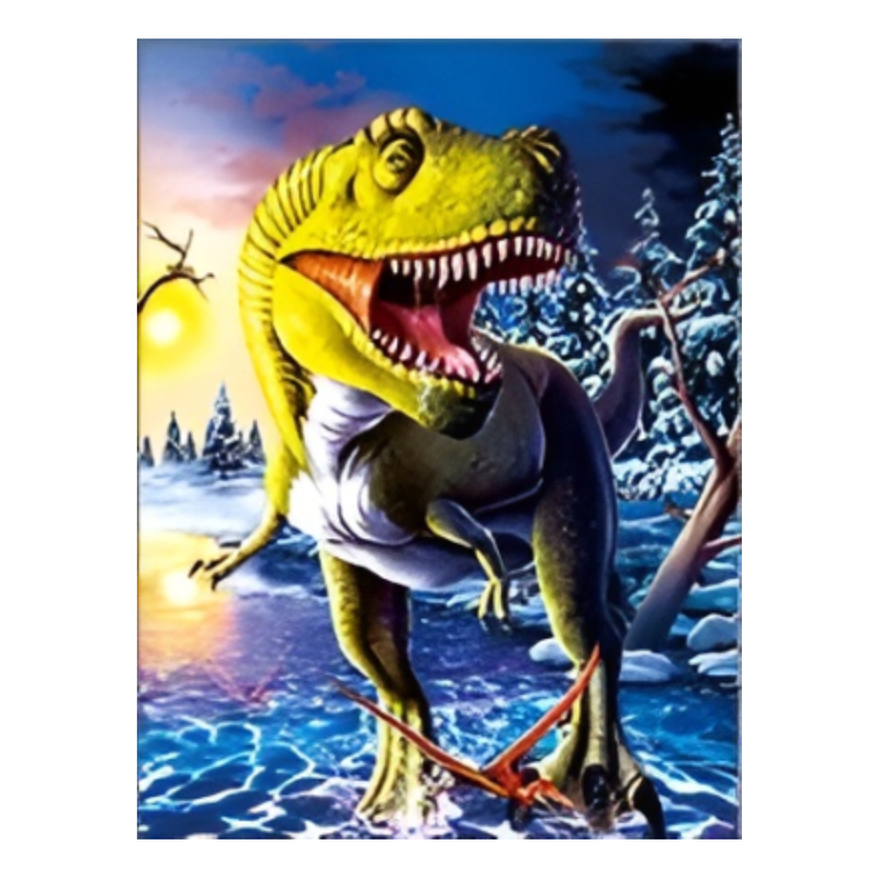 Cuadro Lenticular 3D Tiranosaurio Rex