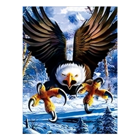 Cuadro Lenticular 3D Águila Cazando
