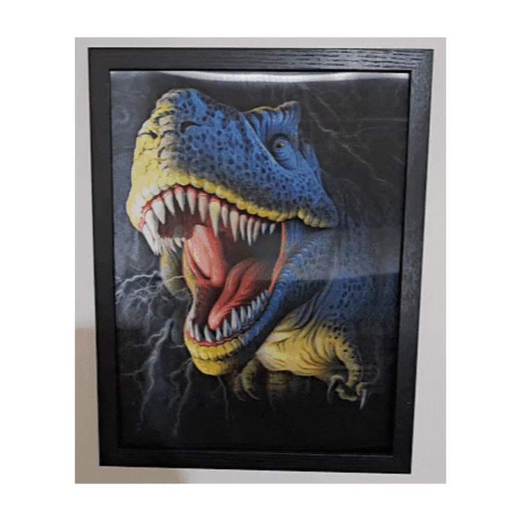 Cuadro Lenticular 3D T Rex Dinosaurio