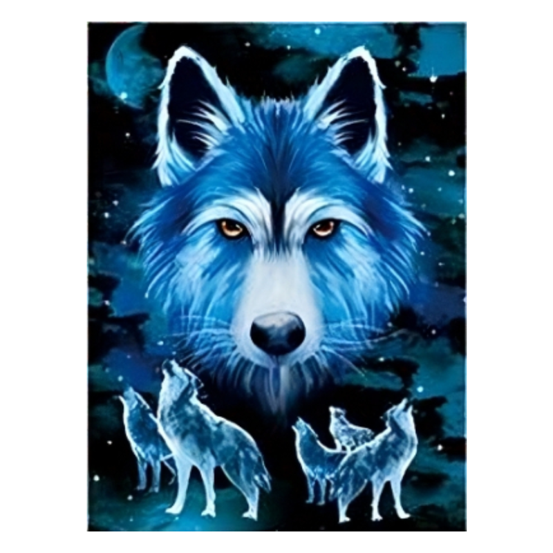 Cuadro Lenticular 3D Manada de Lobos Siberianos