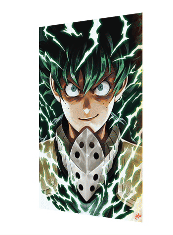Cartel Decorativo Lenticular 3D Izuku Midoriya - Shoto Todoroki - Katsuki Bakugo | My Hero Academy