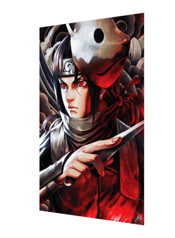 Cartel Decorativo Lenticular 3D Itachi Uchiha | Naruto