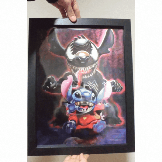 Cartel Decorativo Lenticular 3D Stich Star Wars